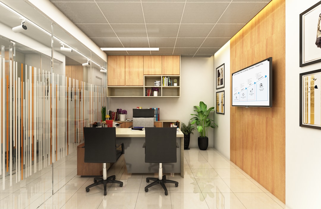 Ufficio direzionale elegante climatizzato con impianto a noleggio
